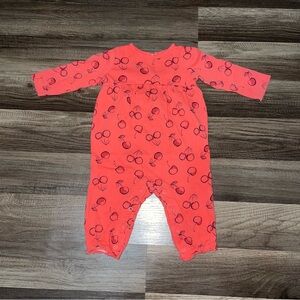 Carter's Red Cherry Print Romper